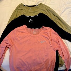 Nike Dri Fit long sleeve running shirts